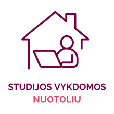 studijos vykdomos nuotoliu