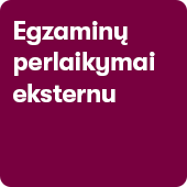 egzaminu perlaikymai eksternu