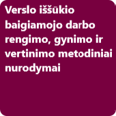 rengimo metodiniai nurodymai