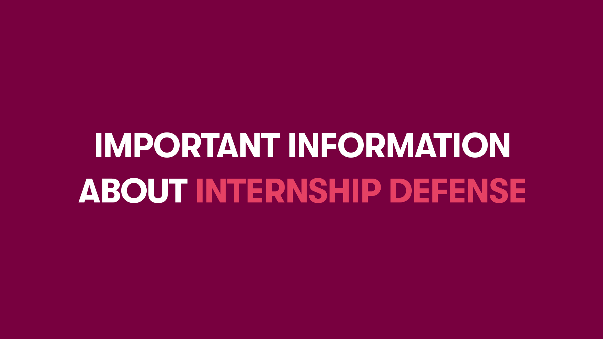 internships